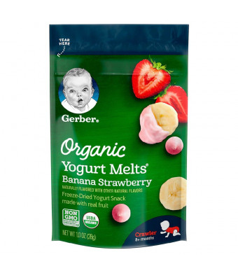 Gerber Organic Yogurt Melts Strawberry Banana