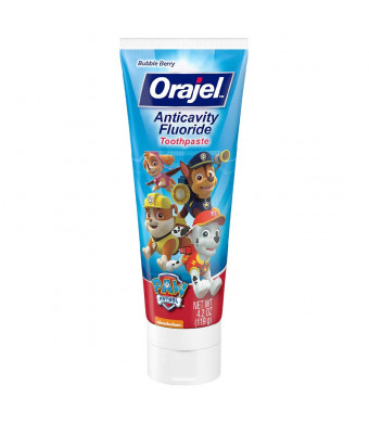 Orajel Paw Patrol Anticavity Fluoride Toothpaste Bubble Berry
