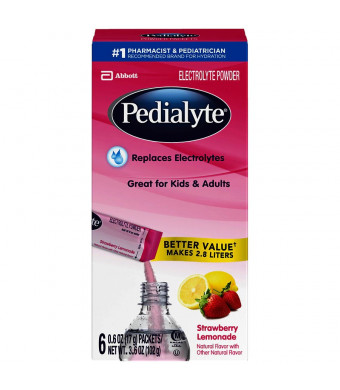 Pedialyte Electrolyte Powder Strawberry Lemonade