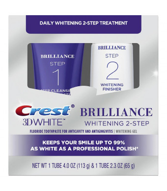 Crest 3D White Brilliance + Whitening Two-Step Toothpaste