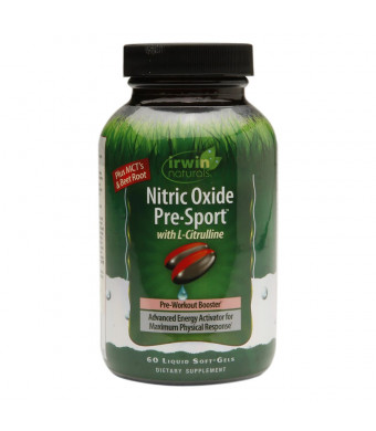 Irwin Naturals Nitric Oxide Pre-Sport with L-Citrulline, Softgels