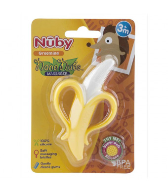 Nuby Nana Nubs Banana Massaging Toothbrush Yellow