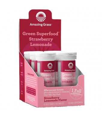 Amazing Grass Effervescent Hydration Tablets Strawberry Lemonade