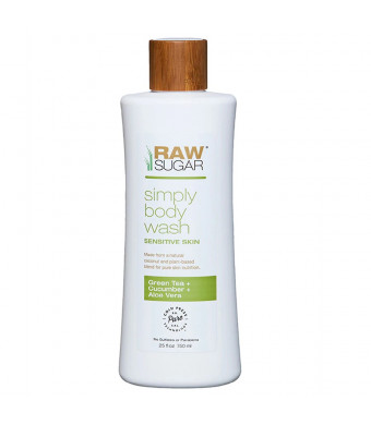 Raw Sugar Sensitive Skin Green Tea + Cucumber + Aloe Vera Body Wash