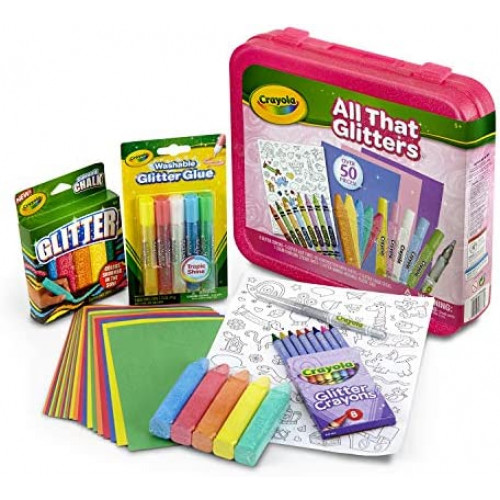 Crayola All That Glitters Art Case Coloring Set, Toys