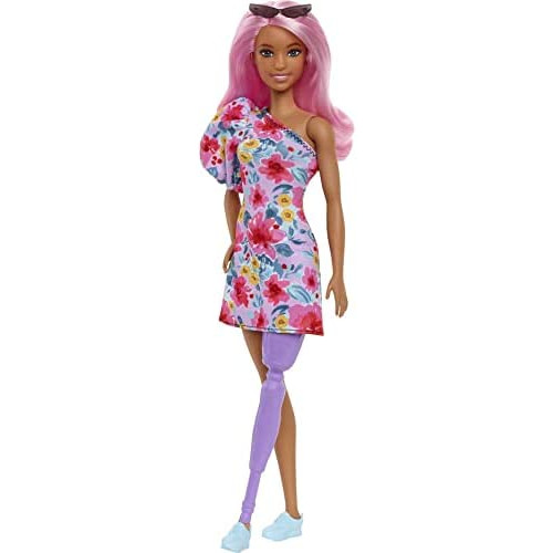 Barbie Fashionistas Doll #189, Pink Hair, Off-Shoulder