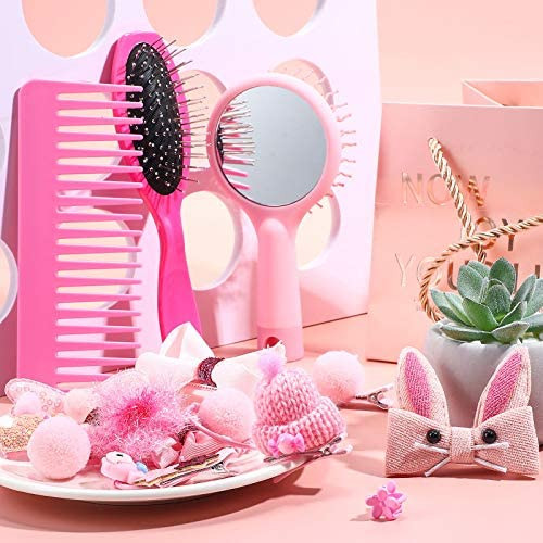 Barbie Hair Style Set - Barbie Hair Brush Hair Clip and Mirror