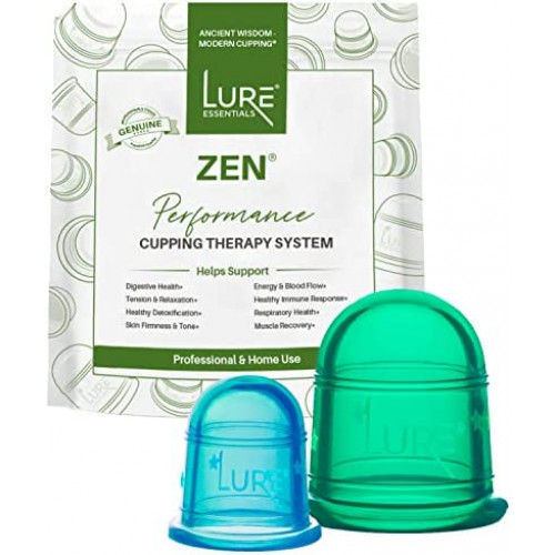 LURE Essentials Cellulite Cup Cupping Therapy Sets Silicone Anti Cellulite  Vacuum Massage Cups to Smooth Fascia