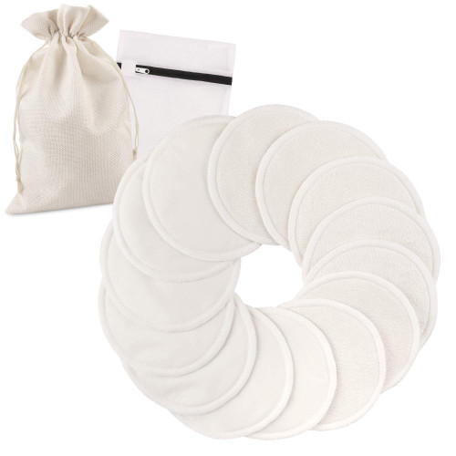 wegreeco Nursing Breast Pads (14 Pack)+Laundry Bag