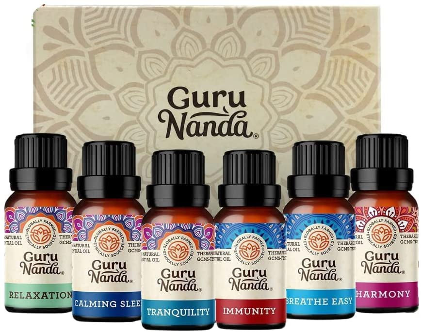  GuruNanda Essential Oil Blends (Set of 6) - 100% Natural  Essential Oil Set, Aromatherapy Oil Blends for Diffusers - Breathe Easy,  Tranquility, Harmony, Sleep, Relaxation, Immunity : Health & Household