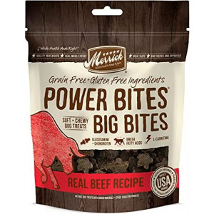 Merrick Power Bites Dog Treats Big Bites, Beef and Sweet Potato Recipe - 6 oz Bag