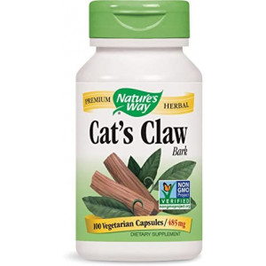 Nature's Way Cat’s Claw Bark 1,455 mg, 100 Vegetarian Capsules, Pack of 2