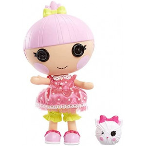 Lalaloopsy Littles Doll- Trinket Sparkles and Pet Yarn Ball Kitten, 7" Princess Doll with Pink Outfit & Accessories, Reusable House Playset- Gifts for Kids, Toys for Girls Ages 3 4 5+ to 103 Years Old