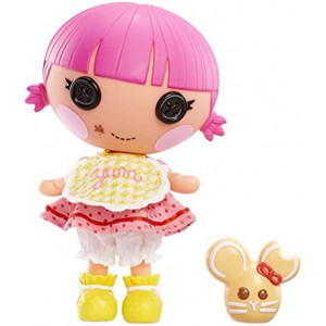 Lalaloopsy Littles Doll- Sprinkle Spice Cookie & Pet Cookie Mouse, 7" Baker Doll with Pink/Yellow Outfit & Accessories, Reusable House Playset- Gifts for Kids, Toys for Girls Ages 3 4 5+ to 103