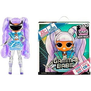 LOL Surprise OMG Movie Magic Gamma Babe Fashion Doll with 25 Surprises Including 2 Outfits, 3D Glasses, Movie Accessories, Reusable Playset– Gift for Kids, Toys for Girls Boys Ages 4 5 6 7+ Years Old