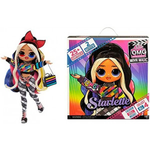 LOL Surprise OMG Movie Magic Starlette Fashion Doll with 25 Surprises Including 2 Outfits, 3D Glasses, Movie Accessories, Reusable Playset– Gift for Kids, Toys for Girls Boys Ages 4 5 6 7+ Years Old