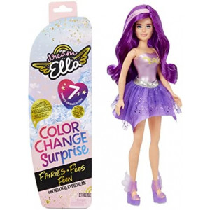 MGA's Dream Ella Color Change Surprise Fairies, Aria Purple Fashion Doll with 7+ Surprises Including Outfit & Accessories, Castle Play Pretend Gift for Kids, Toys for Girls & Boys Ages 3 4 5+ Years