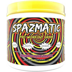 Spazmatic Pre-Workout Powder - 400mgs Caffeine - 6 Grams Pure Citrulline for Muscle Pumps- Fast Acting Focus - 30 Full Servings - All-In-1-Scoop Formula