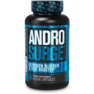 Androsurge Estrogen Blocker for Men - Natural Anti-Estrogen, Testosterone Booster & Aromatase Inhibitor Supplement - Boost Muscle Growth - DIM & 6 More Powerful Ingredients, 60 Veggie Pills