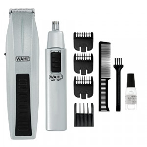 Wahl Mustache and Beard Trimmer with Precision Ground Blades and 8 Different Trimming Lengths - Model 5537-420