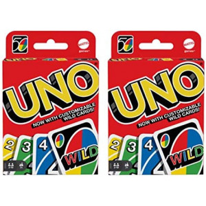 Mattel 4347154784 Uno Card Game 2 Pack, Red