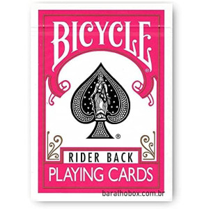 Bicycle Rider Back Fuchsia Deck