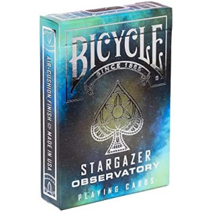 Bicycle Stargazer Observatory Playing Cards , Teal