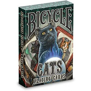 Bicycle Cats Playing Cards Designed by Lisa Parker, Black