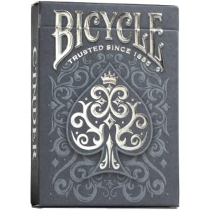 Bicycle Cinder Premium Playing Cards, Silver Smoke Foil, 1 Deck