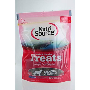 (3 Pack) Nutri Source Soft/Tender Dog Treat Flavor: Salmon 6-Ounces