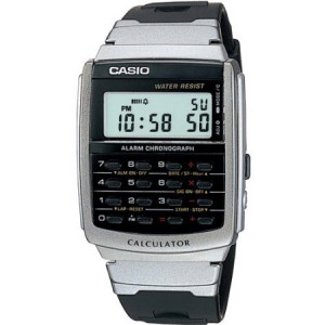 Casio Men's Calculator Watch, Black Strap