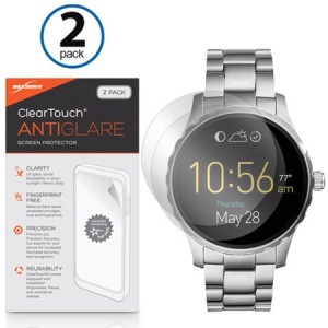 BoxWave [ClearTouch Anti-Glare (2-Pack)] Anti-Fingerprint Matte Film Skin for Fossil Q Marshal, Wander