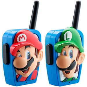 Super Mario Bros Walkie Talkies Kids Toys, Long Range, Two Way Static Free Handheld Radios, Designed for Indoor or Outdoor Games for Kids Aged 3 and Up