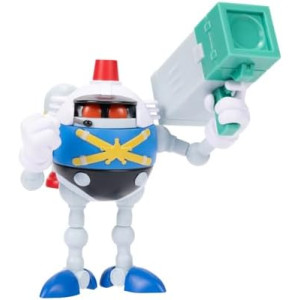 Sonic the Hedgehog 4-inch Heavy Eggrobo Action Figure with Blaster Accessory. Ages 3+ (Officially licensed by Sega)