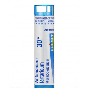 Boiron Antimonium Tartaricum 30C Homeopathic Medicine for Cough - 80 Pellets