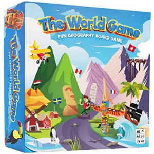 The World Game - Fun Geography Board Game - Educational Game for Kids & Adults - Cool Learning Gift Idea for Teenage Boys & Girls