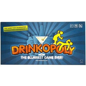 Drinkopoly Party Game | Fun Drinking Game for Game Night | Hilarious Social and Interactive Board Game for Adults | Ages 21+ | 1-6 Players | Average Playtime 60 Minutes | Made by Lion Rampant