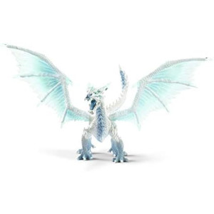 Schleich Eldrador Creatures Ice Dragon Toy Action Figure for Kids Ages 7-12,Blue, White