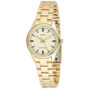 Casio Women's LTP-V005G-9A Gold Stainless Steel Analog Watch