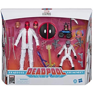 Marvel Comics 80th Anniversary Legends Series 6"-Scale Vintage Comic-Inspired Deadpool & Hit-Monkey Collectible Action Figure 2 Pack