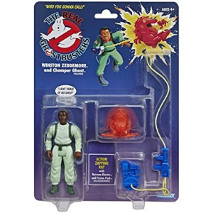 Power Rangers Ghostbusters Kenner Classics Winston Zeddemore and Chomper Ghost Retro Action Figure Toy with Accessories Great Gift for Collectors and Fans