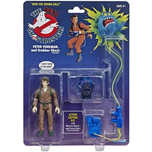 Ghostbusters Kenner Classics Peter Venkman and Grabber Ghost Retro Action Figure Toy with Accessories Great Gift for Collectors and Fans