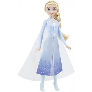 Disney Frozen 2 Elsa Frozen Shimmer Fashion Doll, Skirt, Shoes, and Long Blonde Hair, Toy for Kids 3 Years Old and Up