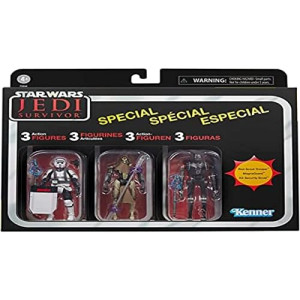 Hasbro Star Wars The Vintage Collection Gaming Greats Jedi: Survivor 3 3/4-Inch Scale Action Figures 3-Pack (F5564)