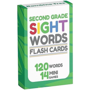 Sight Words Flash Cards Kindergarten - 120 High Frequency Words from Dolch's and Fry's Sight Word List for Ages 7-8 Years