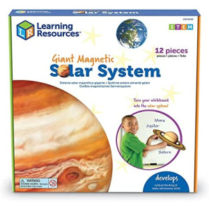 Learning Resources Giant Magnetic Solar System, Whiteboard Display, 13 Piece Set, Ages 5+