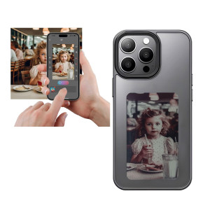 DIY E-Ink Phone Case for iPhone13/ iPhone14   Smart Photo Rear Projection Customiza Phone Case Instantly Display Photos On The Ink Screen Back Cover Personalize Your Phone case