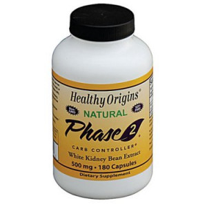 Healthy Origins Phase 2 White Kidney Bean Extract, 500mg, Capsules, 180 ea