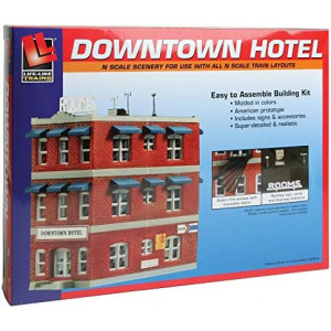 Life-Like Trains N Scale Building Kit - Downtown Hotel