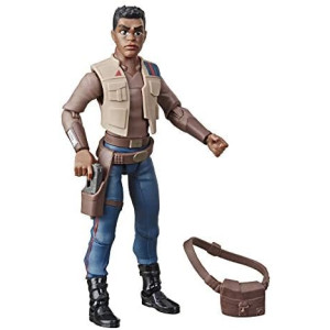 STAR WARS Galaxy of Adventures The Rise of Skywalker Finn 5"-Scale Action Figure Toy with Fun Blaster Action Movement